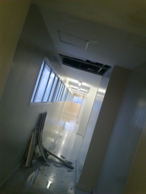 pasillo de ingreso quirofanos de cirugia 1